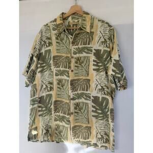 Caribbean Hawaiian Button Up- Size L